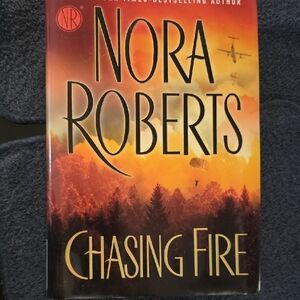 Nora Roberts 'Chasing Fire' Book - Orange and Black Cover